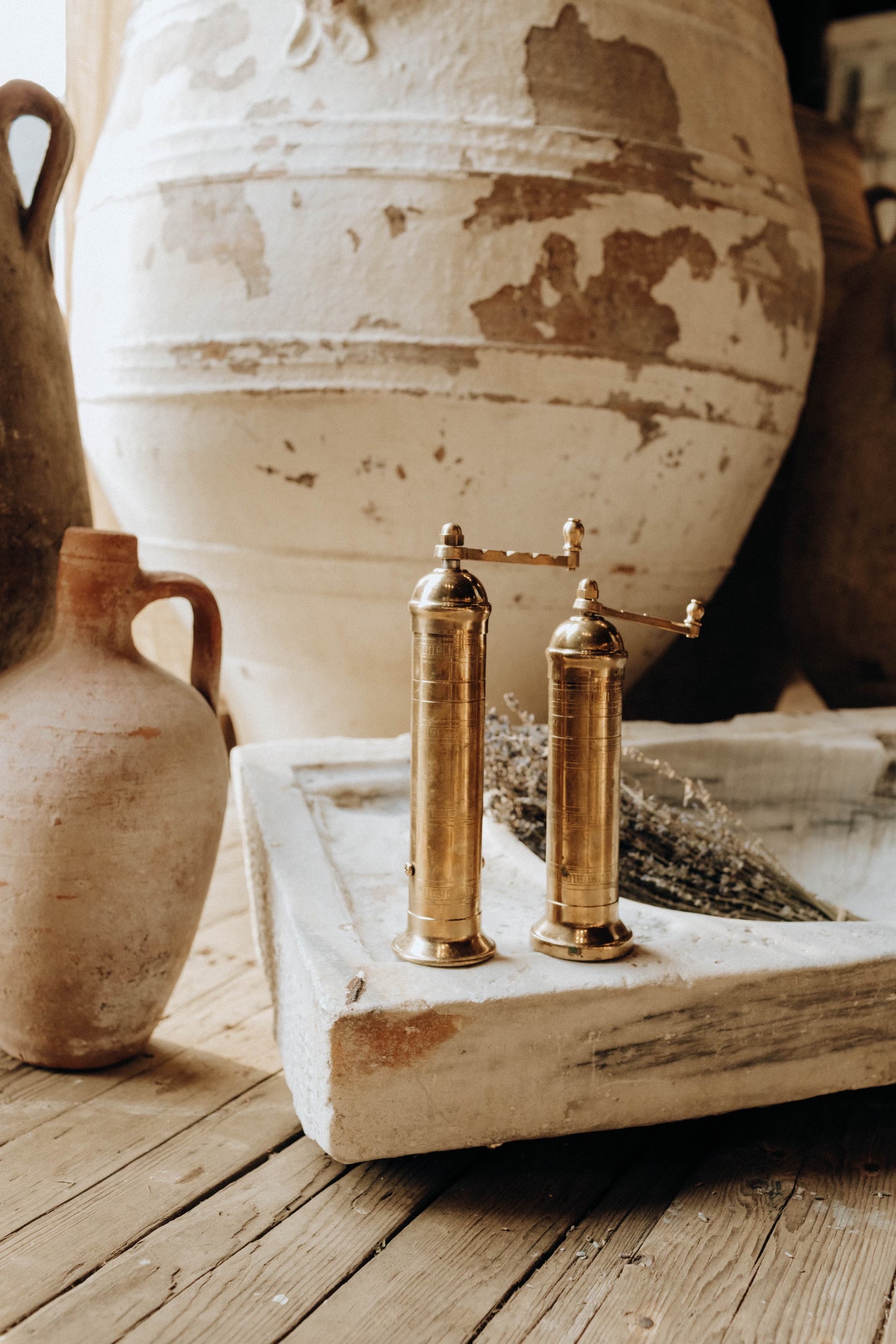 Alexander Brass Mill Set — Salt & Pepper